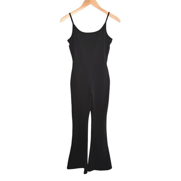 Yogalicious Pants - YOGALICIOUS Lux Scarlett flare jumpsuit size small black
